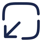 Square Bottom Down SVG Icon